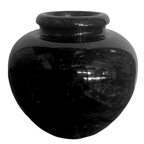 Vaso marmo nero black - vaso,