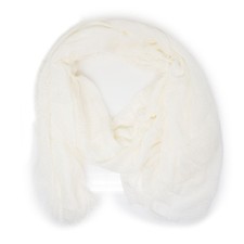 Sciarpa uomo donna color panna