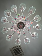 Grande lampadario murano  Ca' Rezzonico stile italiano  12 braccia 