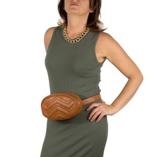 Borsa marsupio color cuoio