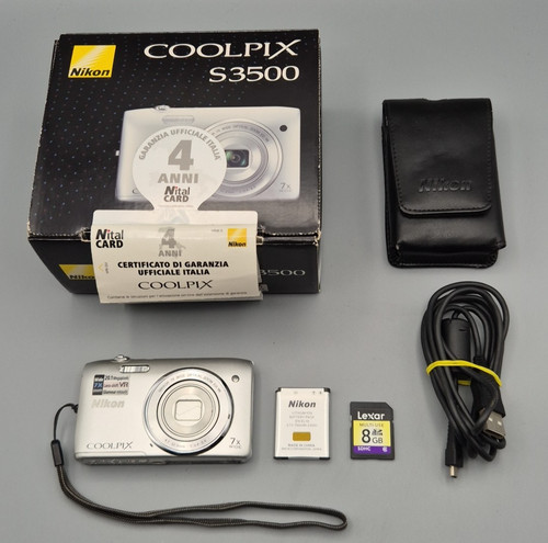 Nikon coolpix s3500 silver - coolpix,