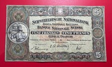 Europa - Svizzera - 5 Francs 1947