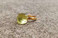 Anello Quarzo Limone Argento