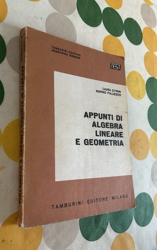 Elementi algebra lineare e - elementi,