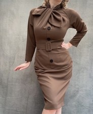 Abito a tubino Dorothy marrone