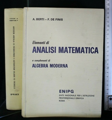 Elementi analisi matematica - elementi, di
