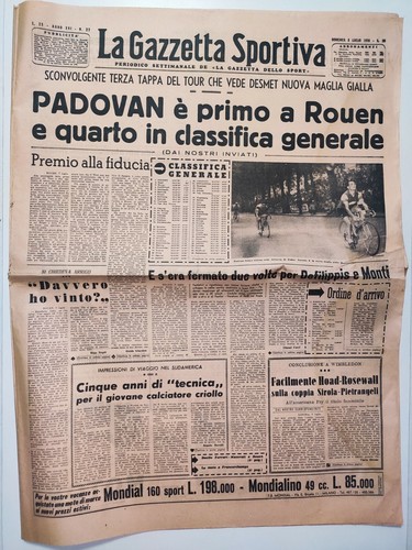 Gazzetta dello sport luglio - gazzetta,