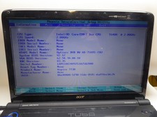 Acer Aspire 7738 Intel T6400 2 GB DVD-RW batteria notebook senza HDD & NT si accende