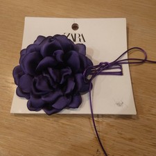 ZARA Girocollo Fiori Raso