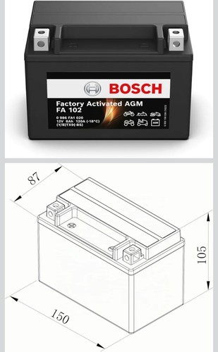 Ytx9 batteria bosch - bosch, 12v