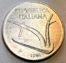 1981 ITALY - 10 LIRE - KM# 93