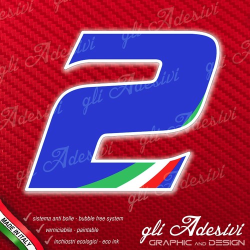 Adesivo stickers numero - adesivo, moto