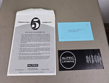 Altoparlante Altec Lansing modello 14 lavoro cartaceo D-3759