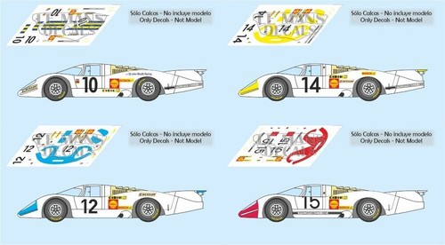 Decalcomanie porsche 917 - decalcomanie,
