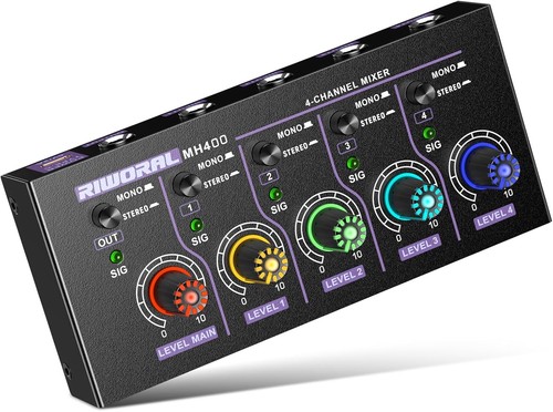 Mini mixer audio stereo - mixer, 4