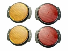 4 X Catadiottro Rosso Ambra