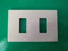 Placca Vimar Plana 08636.A originale - 2 posti - color avorio