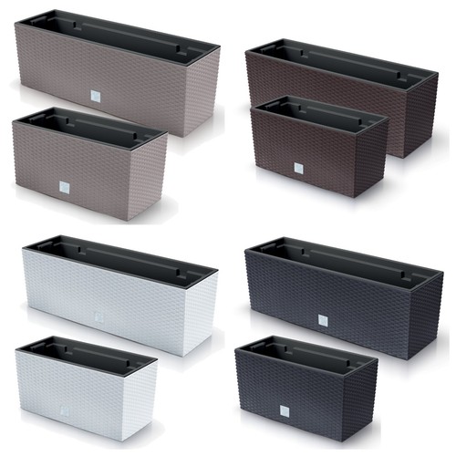Fioriera effetto rattan - , vaso