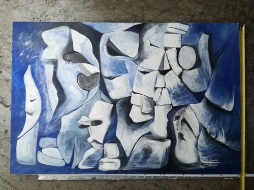 Unico dipinto mano pittura - a,