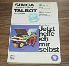 SIMCA 1307 1308 1309 SX TALBOT 1510 SOLARA MANUALE OFFICINA Ora aiuto