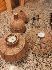 5 lampadari maison di Monde a sospensione in rattan