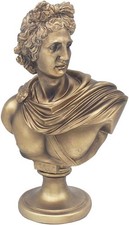 Scultura Statua Busto Apollo -