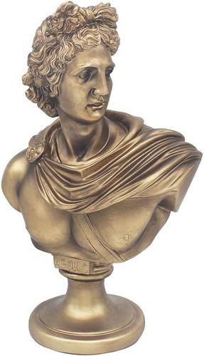 Scultura statua busto apollo - statua,