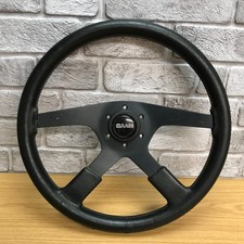 Volante in vera pelle nera