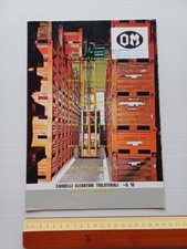 OM Carrelli Elevatori trilaterali IL 10 1972 depliant originale italiano