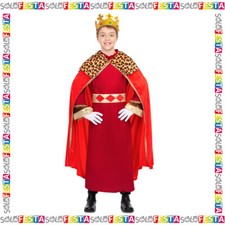 Costume Re Magi da Gaspare Nativita Magio Bambino per Recita Presepe Rosso 01