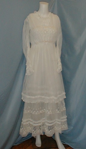 Abito antico frilly edoardiano - abito,