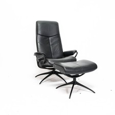Ecornes Stressless Dublin High Back (M) con Sgabello Poltrona Relax TV Pelle Sc