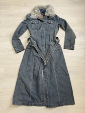 Giacca trench denim con