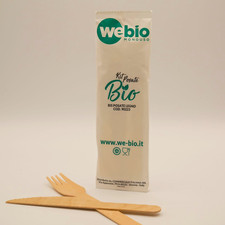 500 Set Posate Monouso Legno