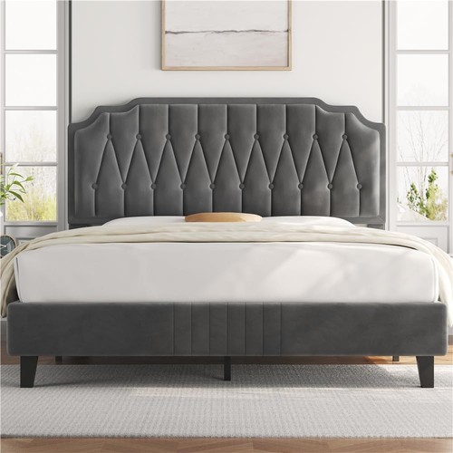 Letto imbottito matrimoniale - letto,
