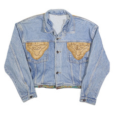 Giacca uomo blu denim cotone