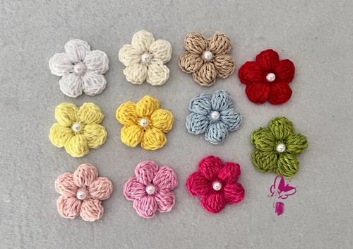 Mini fiori con - , perla