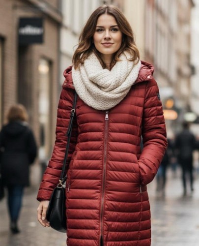 Piumino donna luhta rosso - piumino, /