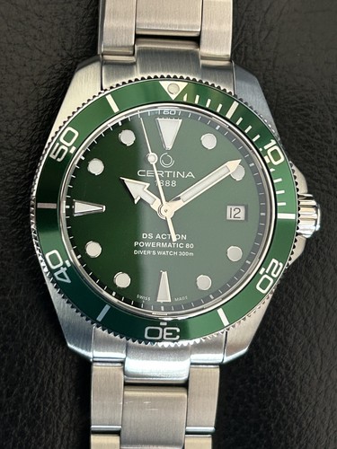 Certina action 38mm green - ds,