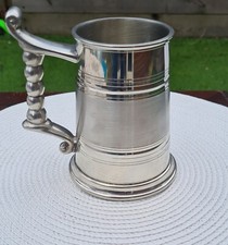 Cisterna vintage Wentworth inglese Sheffield tazza birra peltro 301 in vendita 