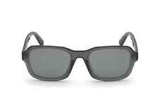 Montatura occhiali da sole Moncler ML0199 96Q verde oliva trasparente quadrati plastica 56-20-145