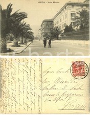 1912 LA SPEZIA Viale Mazzini *Autografo conte Emilio CALLERI DI SALA FP VG