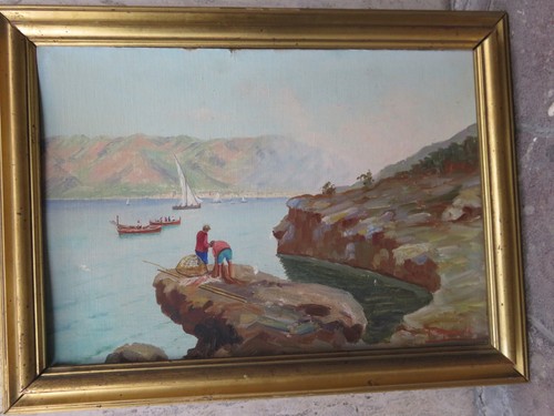 Vecchio quadro dipinto - vecchio,