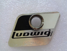 Distintivo e occhiello vintage anni 80 Ludwig Rocker colore bianco e nero. MADE IN USA