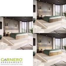 Letto matrimoniale CAMILLA Gihome ® vari colori moderno comodini box contenitore