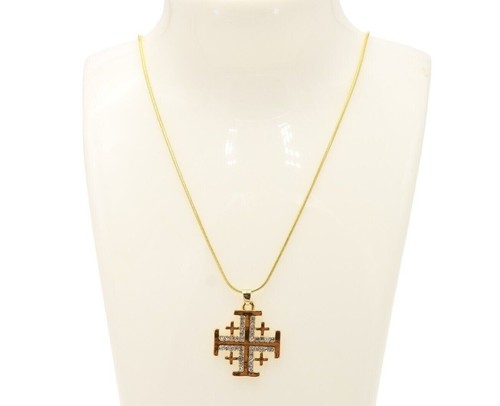 Collana croce piena oro - croce,