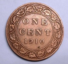 CANADA 1 Cent 1910
