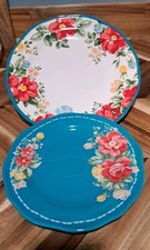 Set 8 piatti vintage floreali
