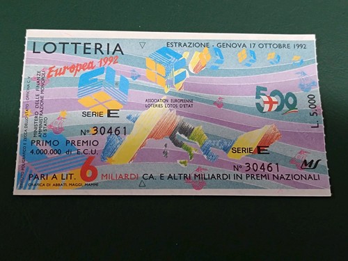 Biglietto lotteria europea - lotteria,