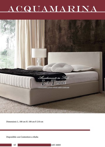 Letto matrimoniale design - letto,